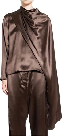 Magda Butrym Mujer, Blusas y Camisas, Marrón, Talla: S