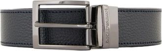 Emporio Armani Belts, male, Blue, Size: ONE SIZE Leather Reversible Belt