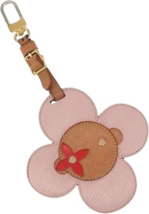 Louis Vuitton Pre-owned Accessories, female, Pink, Size: ONE SIZE Pre-owned Leather Key Holder