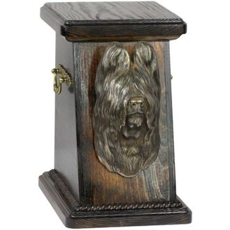 OEM Pastor Franc&eacute;s De Brie, Berger De Brie: Urna Para Cenizas De Perro, Elegante Urna Con Estatuilla, Urna Conmemorativa Con Busto De Perro De Art-dog