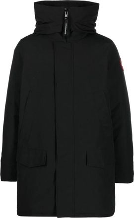 Canada Goose Langford Parka - Heren - Parka Jassen - Zwart - L - Katoen - Jassen