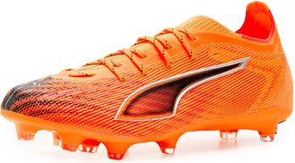 Puma Puma Mens Ultra 6 Pro Firm, Artificial Ground Soccer Cleats, Heat Fire/Black/Glowing Red, 11.5