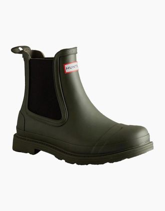 Hunter Mens Commando Mens Chelsea Wellingtons - Tan - Size: 10