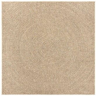 vidaXL Rug ZIZUR 120x120 cm Jute Look Indoor and Outdoor vidaXL