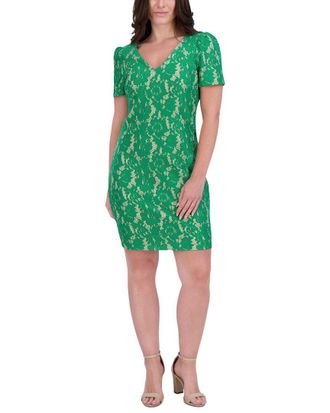 Kensie Bonded Lace Mini Dress