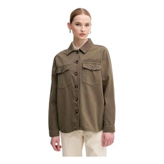 Mos Mosh MOS Mosh, Dames, Blouses & Shirts, Groen, Maat: XS Katoen