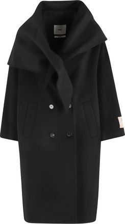 SOLOTRE Cappotto doppiopetto - Nero