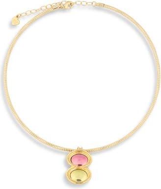 Frasier Sterling Violet Pendant Necklace in Gold at Nordstrom Rack