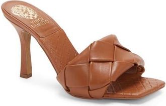 Vince Camuto Brelanie Braided Strap Sandal in Barn Brown Leather at Nordstrom, Size 6