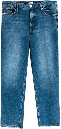 Good American Blue Mid Wash Straight Leg Jeans Size XL