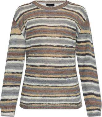 A.P.C. Trui met Streepjespatroon - Heren - Ronde hals truien - Veelkleurig - S - Wol - Truien & Vesten