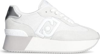 Liu Jo Leren Su&egrave;de Mesh Sneakers - Dames - Sneakers - Wit - 39 EU - Su&egrave;de - Schoenen