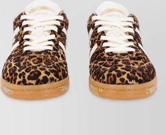 Premiata leopard-print low-top sneakers