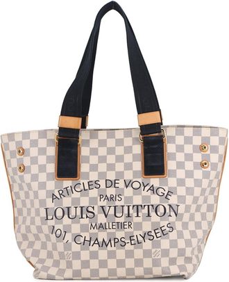 Louis Vuitton Beige Damier Azur Tote Bag (Pre-Owned)