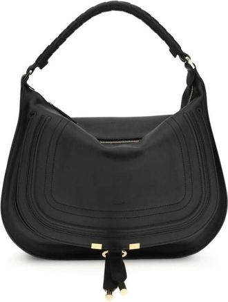 Chlo&eacute; Marcie Schoudertas - Dames - Handtassen - Zwart - ONE Size - Leer - Tassen
