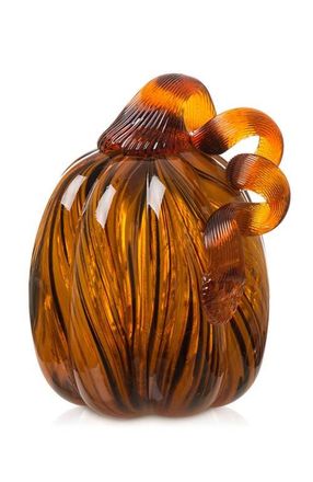Glitzhome Fall Multi-Style Short Glass Pumpkins in Brown at Nordstrom, Size Medium
