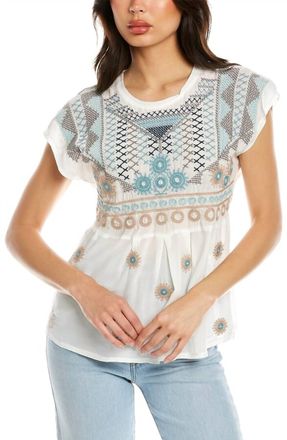 Johnny Was Perlette Blouse In Nat