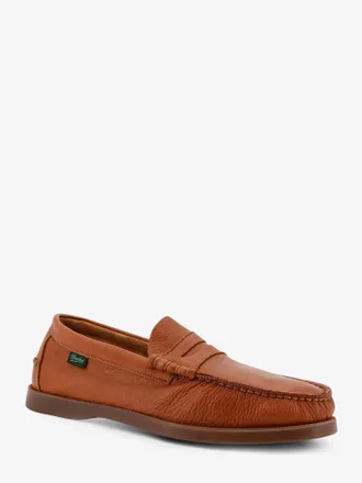 Paraboot Mens Loafers Brown Leather Leather-Rubber Leather/rubber