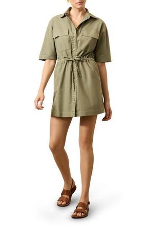 Faherty Stretch Cotton Twill Dress in Coastal Sage at Nordstrom Rack, Size Medium