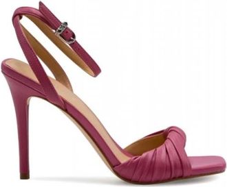 Michael Kors Kiana leren sandaal - Dames - Sandalen met hakken - Roze - 36 EU - Leer - Schoenen