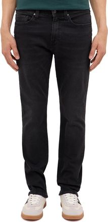 Mustang Slim-fit-Jeans MUSTANG Herren Style Vegas Slim, Herren, Gr. 34, L&auml;nge 34, schwarz (982 schwarz), Denim/Jeans, 98% Baumwolle, 2% Elasthan, unifarben, s