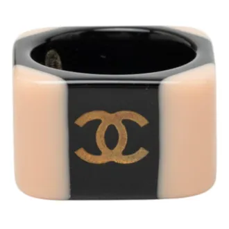 Chanel Plastic Band Ring (Pre-Owned)