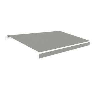 Wasabi Lona Para Toldo De 4x2.5 Gris Poli&eacute;ster 280 Gr/m2 - Protecci&oacute;n Uv - Tela Enrollable 383x250cm - Repuesto De Toldos Terraza Y Jard&iacute;n