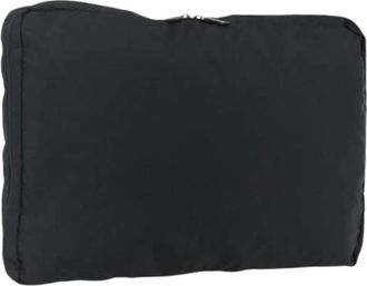 Prada Pre-owned Bags, female, Black, Size: ONE SIZE Pre-owned Nylon Pouch