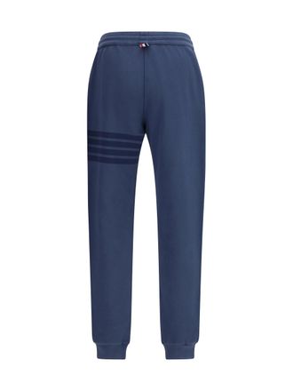 Thom Browne Three-Stripe Cotton Joggers - Navy