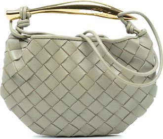 Bottega Veneta Grey Baby Lambskin Intrecciato Sardine