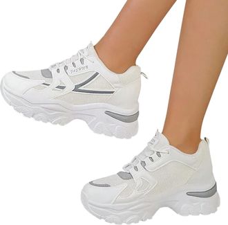 Generic Unisex Wide Barefoot Shoes Ladies Breathable Sneakers Orthopedic for Women Lightweight Comfortable Wedge Walking Tennis Travel Air Cushion Arch Suppor