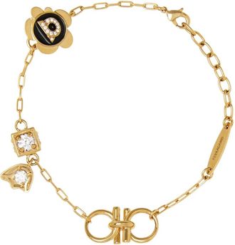 Ferragamo Armband met Gancini-bedel - Goud