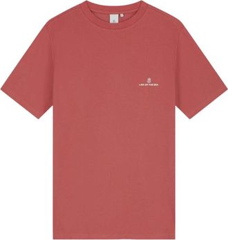 Law Of The Sea LAW T-shirt Logo T-shirt - Heren - Tops - Rood - Maat: XL Katoen