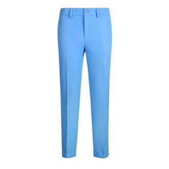 Liu Jo Slim-fit Trousers, female, Blue, Size: 2XL Pink Chino Trousers with Stretch Twill