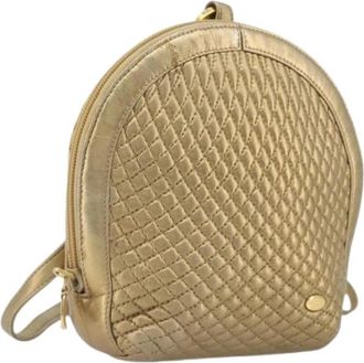 Bally Pre-owned Leather Backpack - Dames - Vintage Rugzakken - Geel - ONE Size - Leer - Vintage