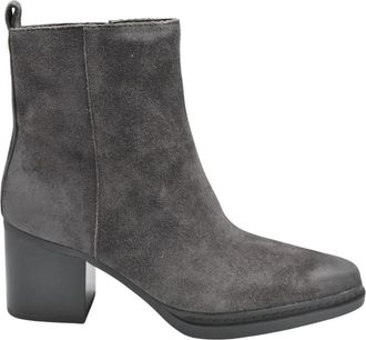 Michael Kors Lex Suede Boot - Dames - Laarzen met Hak - Bruin - 40 EU - Denim - Schoenen