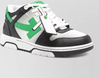 Off-white leather out of office low-top sneakers