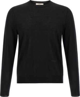 Fendi Jersey de cuello redondo - Knitwear - Hombre - Negro - 2XL