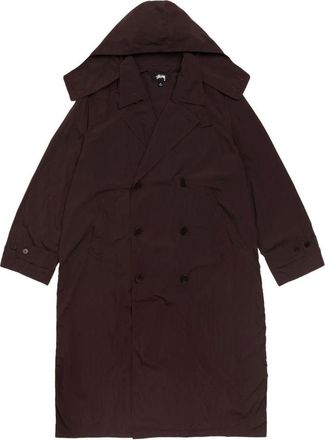 St&uuml;ssy Ultra Lightweight Nylon Trench Brow 115983-BROW