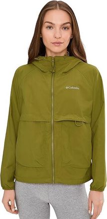 Columbia Spire Valleytm Windbreaker Womens Jacket Mossy Green : 2XL, Nylon