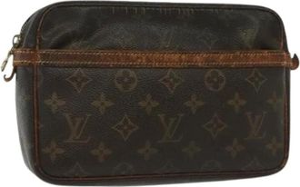 Louis Vuitton Pre-owned Clutches, female, Brown, Size: ONE SIZE Pre-owned Canvas clutches