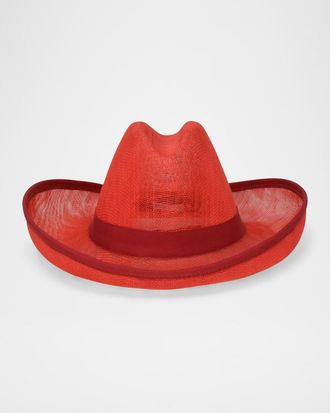 Gigi Burris Millinery Belle Mesh Cotton Fedora Hat