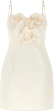 Magda Butrym Kleedjes, Dames, Beige, XS, Katoen, 01 Mini Jurk