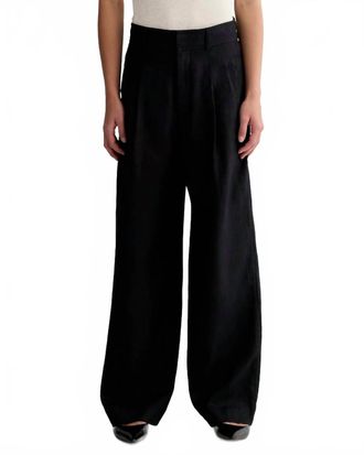 Everlane Womens The Linen Way High Pants In Black