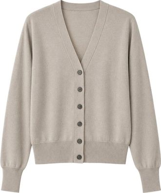 Meimeij Cardigan Corto con Manica Kimono - - Knitwear - Donna - Beige - S