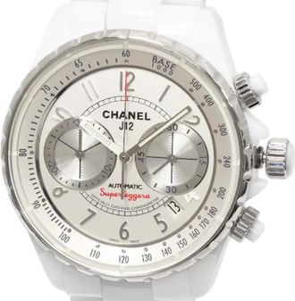 Chanel Pre-owned Fabric watches - Heren - Vintage Horloges - Wit - ONE Size - Vintage