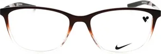 Nike NIKE7284 Rectangular Propionate Eyeglasses - Brown
