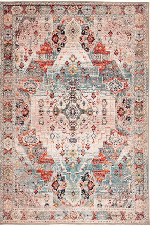 Kukoon Beige Grey Distressed Vintage Washable Living Room Area Rug | Size: 240 cm x 330 cm