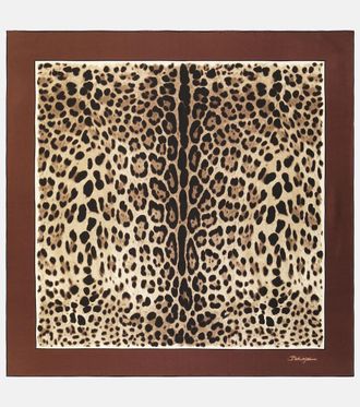 Dolce & Gabbana Pa&ntilde;uelo de seda con print