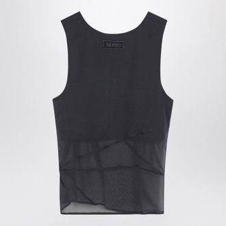 The Attico Grijze Zijden Tanktop